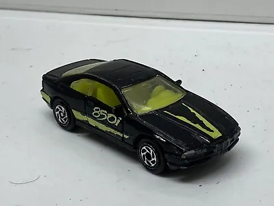 Matchbox BMW 850i Black Yellow Decals 1992 1/62 Scale Unboxed • $3.78