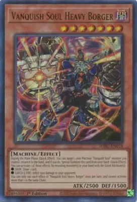 Yugioh! LP Vanquish Soul Heavy Borger - WISU-EN018 - Ultra Rare - 1st Edition Li • $8.83