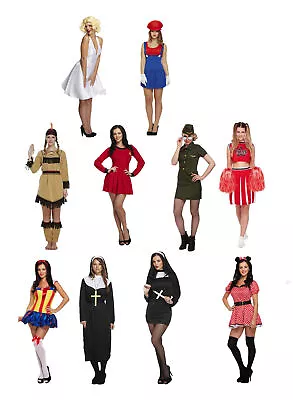 Female Adult Fancy Dress Up Outfits Various Hen Party Womens Outfit Freshers NEW • £4.99