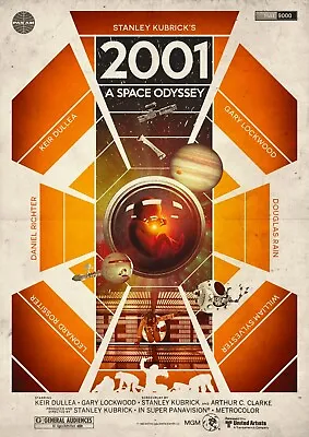 2001 Space Odyssey MOVIE POSTER - DIFFERENT SIZES - FRAMED OPTION (so001) • £16.99