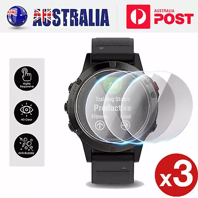 3x For Garmin Fenix 5 5X 5S Plus Full Cover Glass Screen Protector Hydrogel Film • $7.95