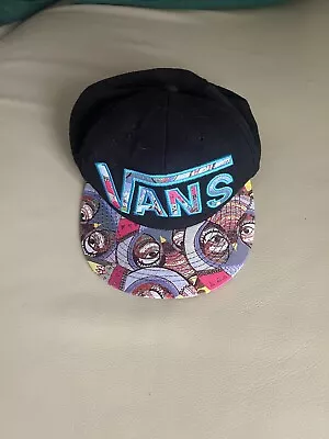 Vans Off The Wall Multi Colour & Black Snapback Cap • £15