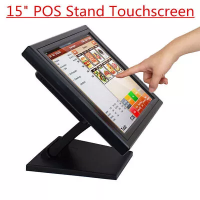 15 Inch Touch Screen VGA POS LCD TouchScreen Monitor Retail Kiosk Restaurant Bar • $104.51