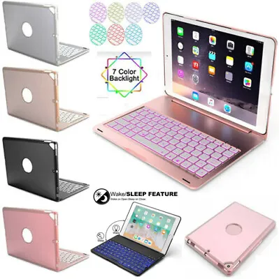 $45.99 • Buy For IPad 7/8/9th 6th&5th Gen Air 1/2/3 Smart Case With Bluetooth Keyboard Cover