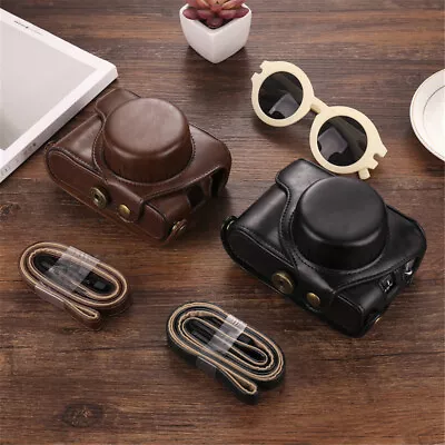 Camera Leather Case Strap Storage Bag For Fujifilm X100V X100F X100T X100S X100 • $17.33