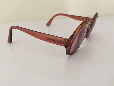 80's Vintage Round Rose Sunglasses One Size Fits Most Women • $18