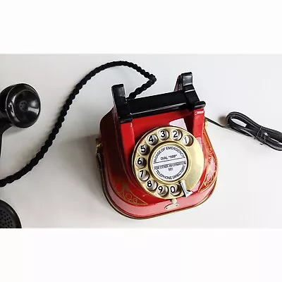 £119 • Buy 1950s Bell Desk Phone Metal Body Bakelite Handset Restored And Working 