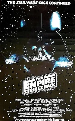 Authentic 1983 Star Wars EMPIRE STRIKES Original Vintage ROLLED Poster 22  X 34  • $59.95