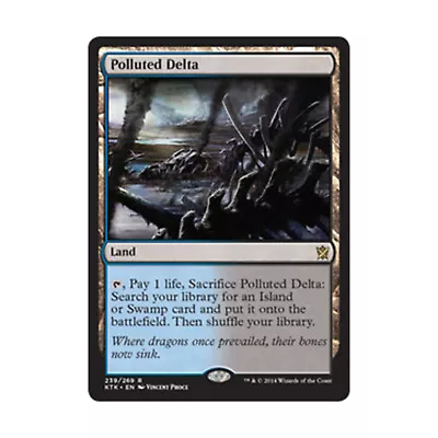 WOTC MtG Khans Of Tarkir Polluted Delta (R) NM • $33.95