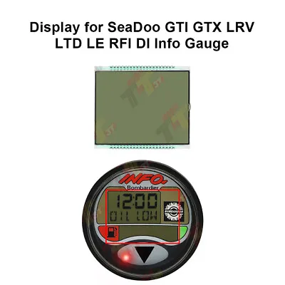 $19 • Buy Display For SeaDoo GTI GTX LRV LTD LE RFI DI Info Gauge 278001434, 278001541
