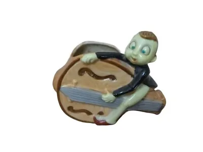 ANTIQUE VINTAGE Palmer Cox Brownie Pixie Imp Elf Base Ceramic Planter JAPAN 5  • $25.22