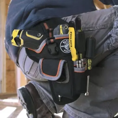 $32.01 • Buy KLEIN TOOLS Tradesman Pro Electrician Multi Tool Belt Drill Holder Pouch (NEW)