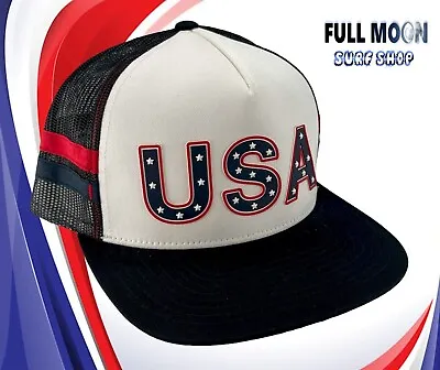 New Volcom USA Snowboard Mens Trucker Snapback Cap Hat • $27.95