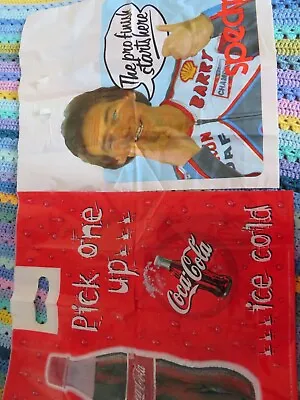 £5 • Buy Vintage Carrier Bags - Barry Sheen And Coca Cola.