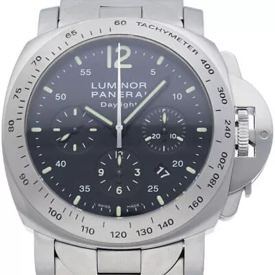 PANERAI Luminor Chronograph Daylight PAM00236 Box Warranty Stainless Steel M... • £3951.14