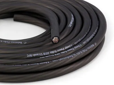 KnuKonceptz Kolossus OFC Power Ground Battery Wire 8 Gauge AWG Cable Black 5Ft • $4.25