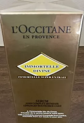 L'Occitane Anti-Aging Immortelle Divine Face Serum For A Youthful & Radiant NIB • $75