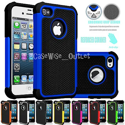 Heavy Duty Tough Soft Case Hybrid Hard Shockproof Cover For Apple IPhone SE 5S • £3.86