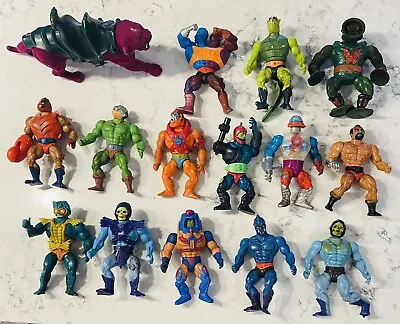 VINTAGE LOT OF 15 - 1980s He-Man MOTU Masters Of The Universe Action Figures • $119.99