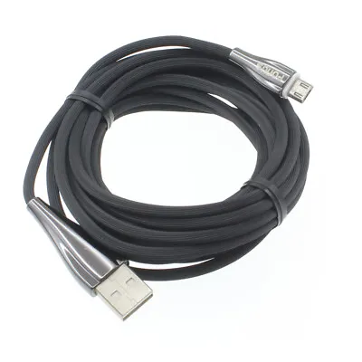 MICRO USB CABLE CHARGE POWER CORD 10FT LONG WIRE ZINC ALLOY For PHONES & TABLETS • $10.18