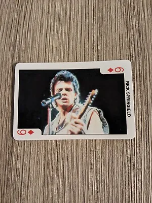 Dandy Rock N Bubble Pop Star Card From 1986 Rick Springfield 6 Of Diamonds  • £0.99