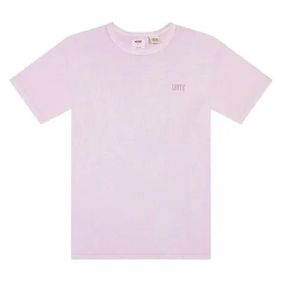 Levi's Men's Retro 100% Cotton Serif Tee Crew Neck T-Shirt - Lavender • £12.99