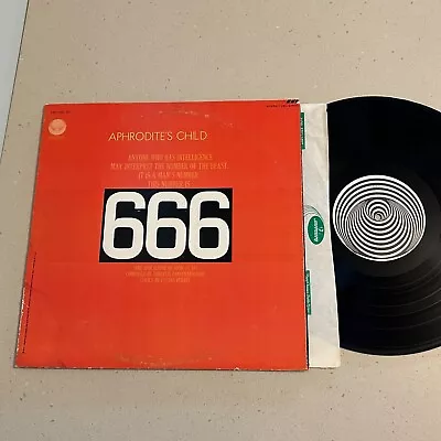 APHRODITE'S CHILD  666  (VG) LP 1972 VERTIGO SWIRL Prog Rock (1 Record Only) • $24.95