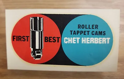 Original Vintage CHET HERBERT Water DECAL Hot Rod Drag Racing Speed Parts Lifter • $23.79