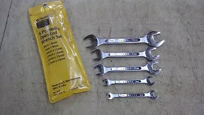 Vintage FULLER METRIC 5pc Double Open End Wrench Set 6-9mm 12-15mm 17&19mm Japan • $17.99