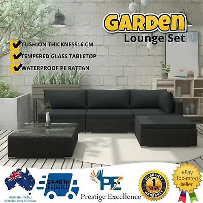 $703.94 • Buy Chairs Table Set Lounge Outdoor Furniture Patio Wicker Beach Garden Sofa Setting