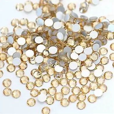 1000 Clear Crystal Rhinestones Acrylic Crystal Diamante Flat Back Gems Beads  • £4.99