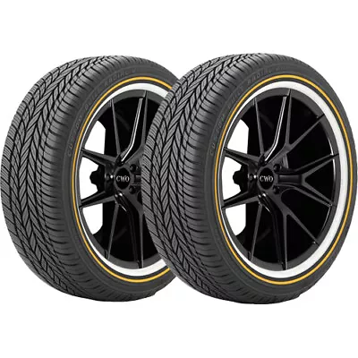 (QTY 2) 235/50R18 Vogue Custom Built Radial VIII 101V XL Gold/White Tires • $833.98