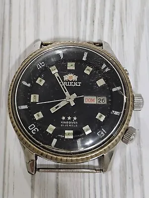 Orient King Diver 46941 Automatic 21J Men's Watch Black Dial Ref. 6S469620-7C PT • $155