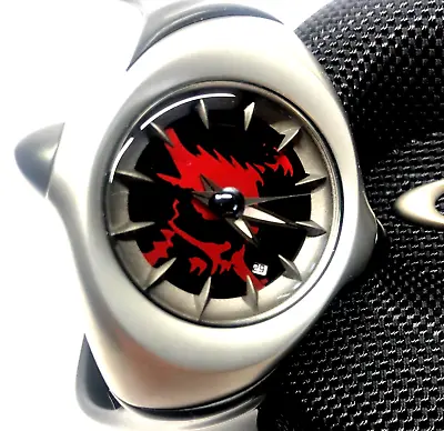 $1349.99 • Buy RARE OAKLEY CRUSH WATCH Honed Stainless Case - Red Blood Skull & Crossbones Dial