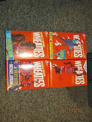 $30 • Buy FOUR Michael Jordan Wheaties Cereal Boxes Empty Excellent Clean Collectible