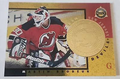 Martin Brodeur 1997-98 Pinnacle Mint #16 *GOLD TEAM* New Jersey Devils HOF • $1