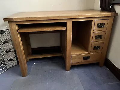 Solid Oak Office Desk • £0.01