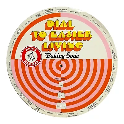 Vintage ARM & HAMMER Dial To Easier Living Baking Soda Home Remedy Wheel EUC • $9.60