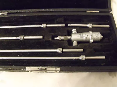 Vintage Starrett 124-A/B  Inside Micrometer Set 2 - 8   Inch.  • $85