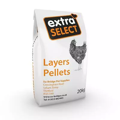 Extra Select Complete Layers Pellets Poultry Feed 20 Kg • £19.99