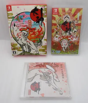 Nintendo Switch Okami HD Remaster Zekkeiban Sachi Shirabe Limited Edition Japan • $207.04