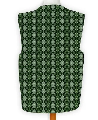 $21.13 • Buy St Patricks Day Green Argyll Design Fancy Dress Waistcoat