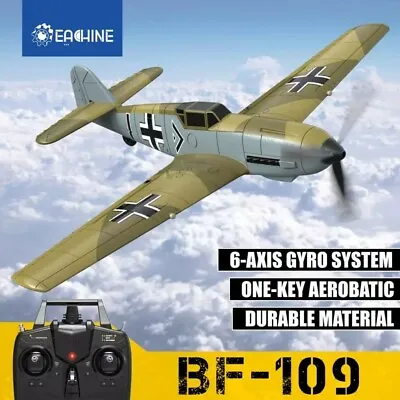 Eachine BF-109 2.4G 4CH 400mm Wingspan 6Axis Gyro Aerobatic Military RC Airplane • $154.99