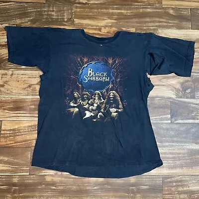 Vintage 1999 Double Sided Black Sabbath Reunion Tour T-Shirt Single Stitch Sz XL • $49.99