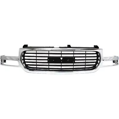 Grille Assembly For 99-02 GMC Sierra 1500 2500 00-06 Yukon XL 1500 Chrome Shell • $149.19