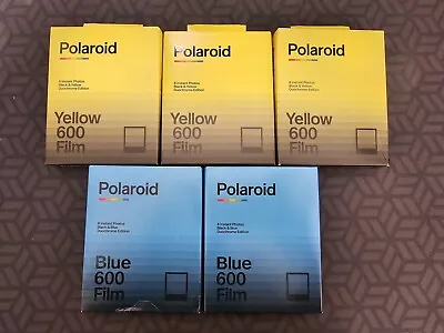 Lot Of 5 Duochrome Yellow & Blue Polaroid 600 Instant Film Exp 04/21 Never Open • $209.99