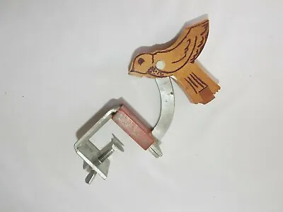 Vintage Third Hand Wood Metal Quilting Bird Sewing Clamp Incomplete As Is • $15.95