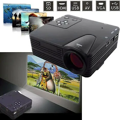 £40.90 • Buy 1080P Mini LED Projector HD 3D Video Home Theater Cinema Multimedia A3GK
