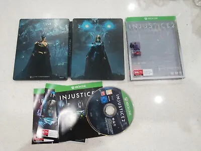 Injustice 2 Deluxe Edition Steelbook Xbox One Game Used VGC • $49.99