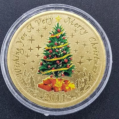 2011 Australia $1 Christmas Tree UNC One Dollar Coin • $10